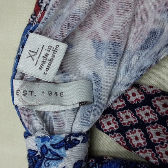 EST. 1946 Patchwork Print Top Woman's Size XL - Picture 3 of 8